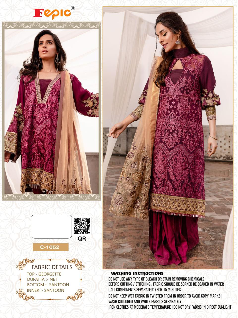 FEPIC C 1052 PAKISTANI SUITS ONLINE BEST PRICE