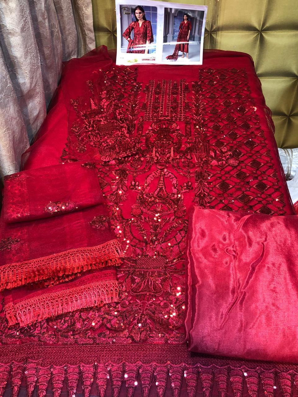 LAAIBAH CRIMSON 8144 WHOLESALE PAKISTANI SUITS