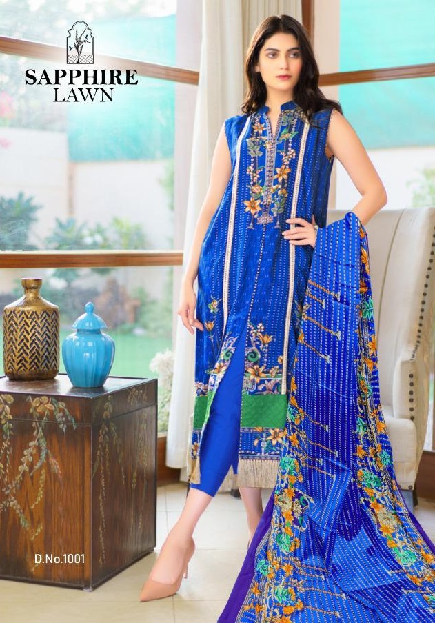 SAPPHIRE LAWN MARIYA B LAWN KARACHI IN SINGLES