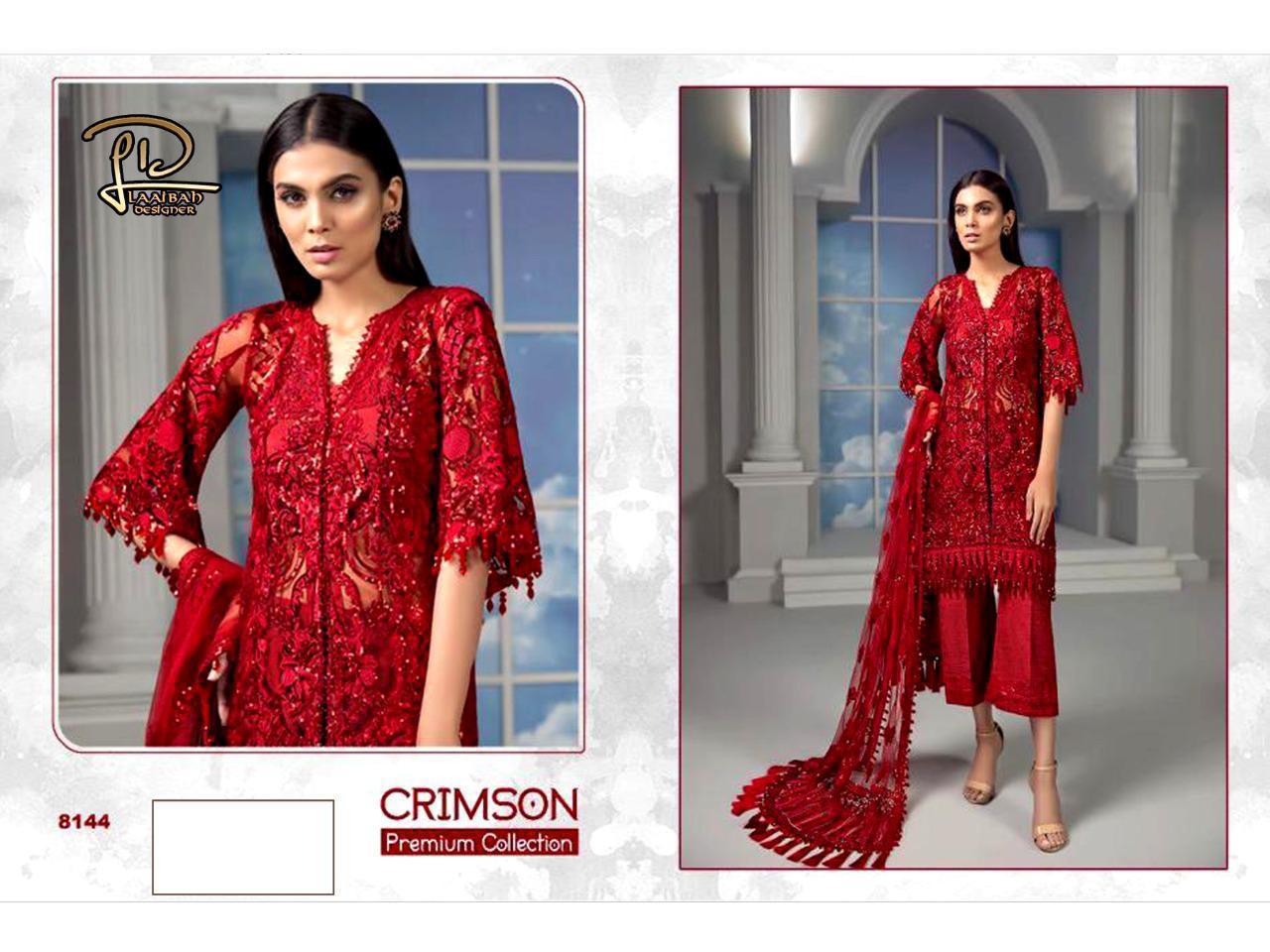 LAAIBAH CRIMSON 8144 WHOLESALE PAKISTANI SUITS