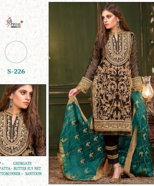 SHREE FABS S 226 LATEST PAKISTANI SUITS ONLINE