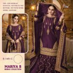 SHREE FABS S 145 C PURPLE PAKISTANI SUITS WHOLESALE