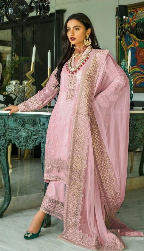 FEPIC C 1080 B PINK PAKISTANI SUITS WHOLESALER