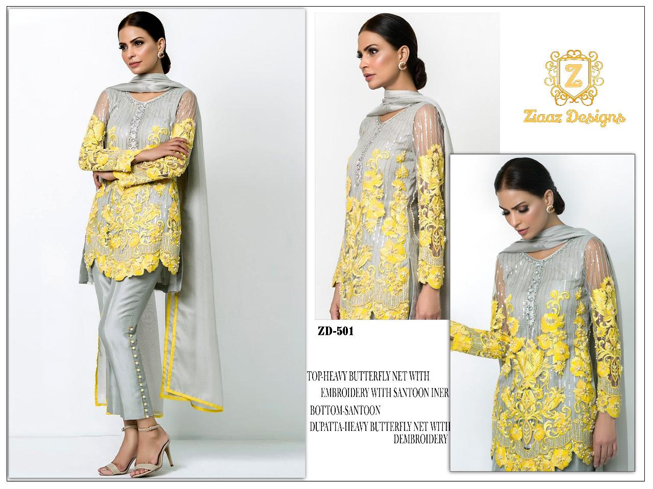 ZIAAZ DESIGNS ZD 501 SALWAR KAMEEZ ONLINE