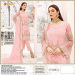 FEPIC C 1078 C PINK PAKISTANI SUITS SINGLE PIECE