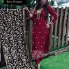 ZIAAZ DESIGNER 102 MAROON SALWAR KAMEEZ