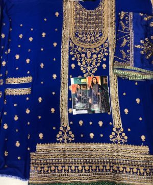 SHENLY FAB 173 BLUE DESIGNER SALWAR KAMEEZ