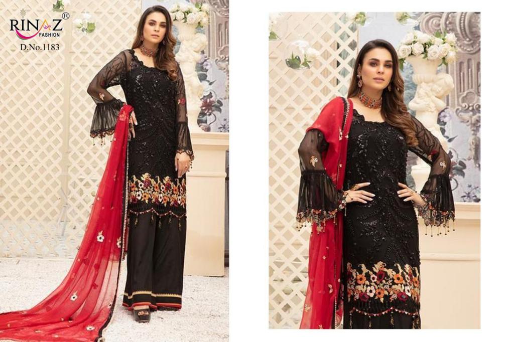 RINAZ FASHION 1183 BLACK SALWAR KAMEEZ