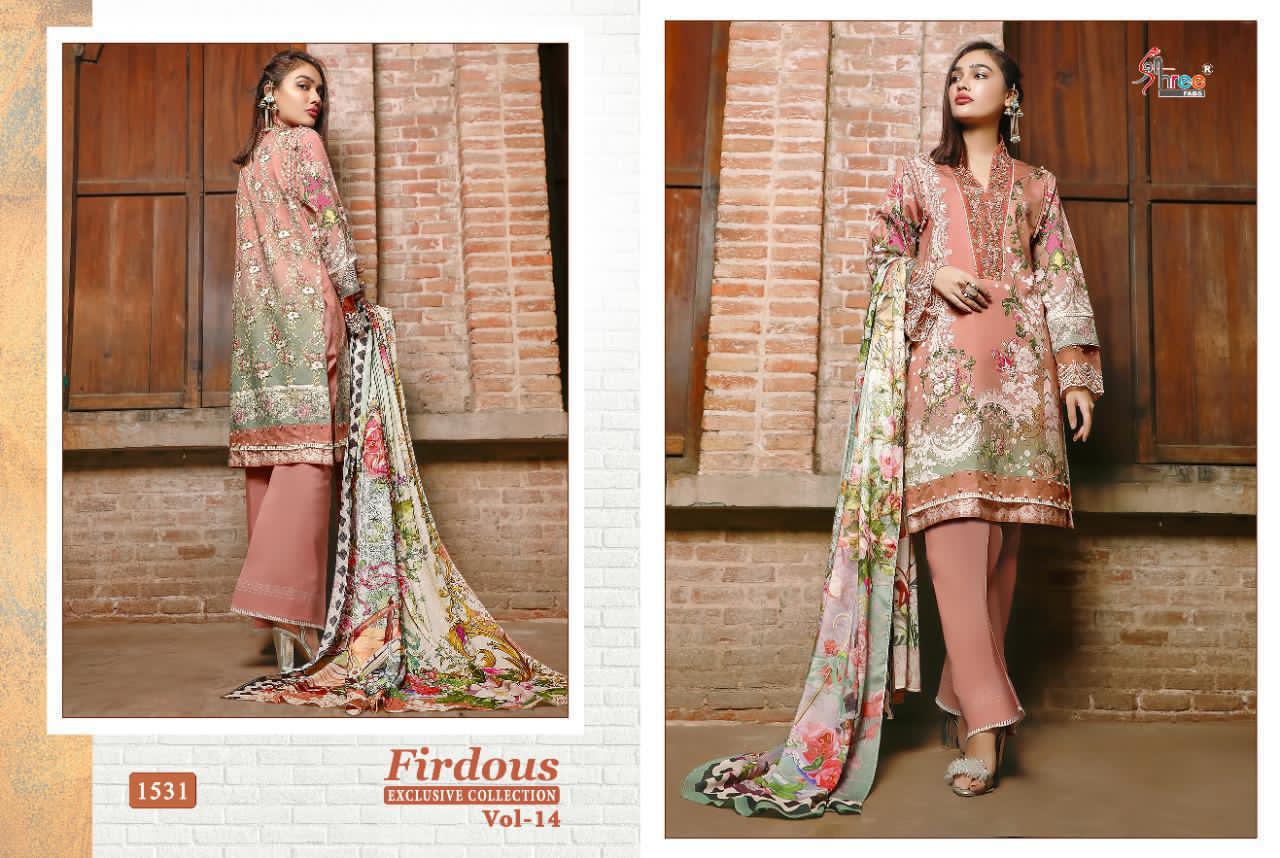 SHREE FABS FIRDOUS VOL 14 1531 IN SINGLE PIECE