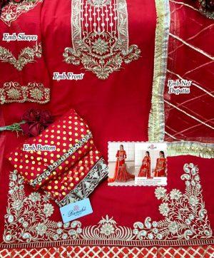 RAMSHA R 280 PAKISTANI SUITS WHOLESALER IN SINGLES