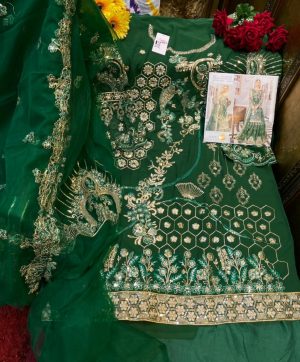 SHREE FABS S 214 GREEN IN SINGLE PIECE WHOLESALE