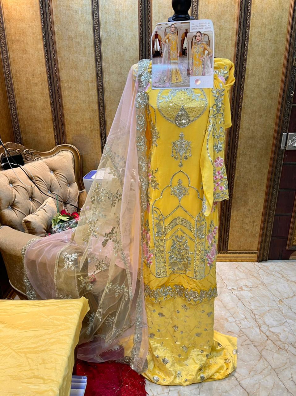 SHREE FABS S 250 YELLOW WHOLESALE OF SALWAR KAMEEZ