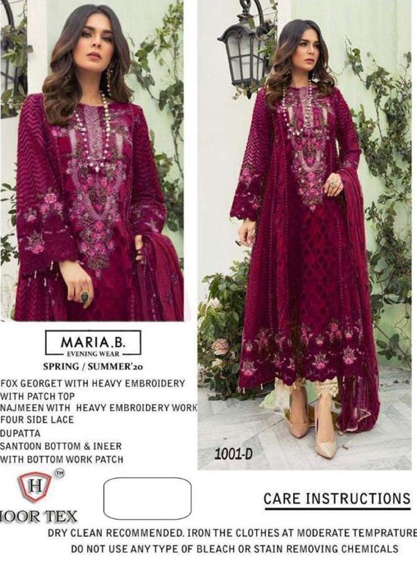 HOOR TEX MARIA B 1001 D WHOLESALE SALWAR KAMEEZ