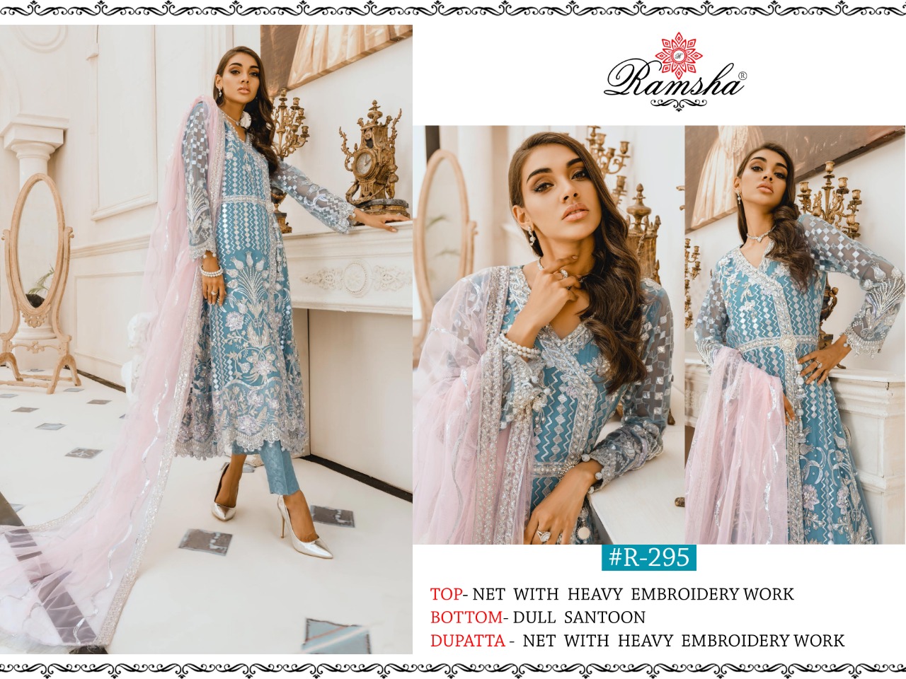 RAMSHA R 295 SALWAR KAMEEZ ONLINE WHOLESALE