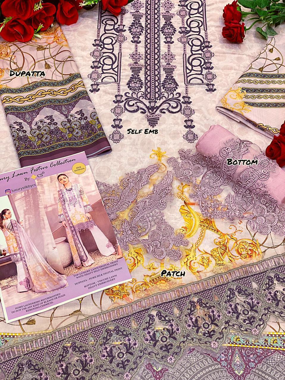 LUXURY LAWN BY CS VOL 3 OPEN PICS IN SINGLES