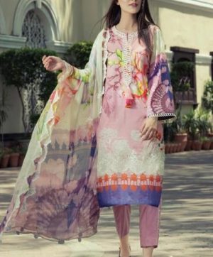 SHREE FABS AL ZOHAIB LAWN IN SINGLE PIECE