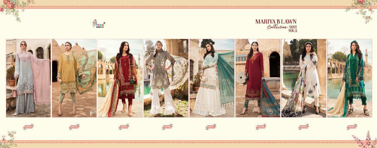 SHREE FABS MARIYA B LAWN 2021 VOL 2 SINGLES