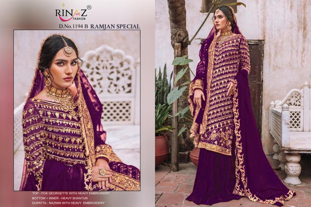 RINAZ FASHION RAMJAN 1194 B WHOLESALE SUITS