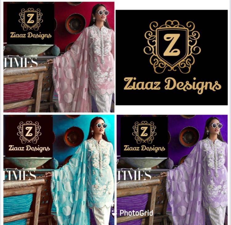 ZIAAZ DESIGNS SANA SAFINAZ COTTON SALWAR KAMEEZ