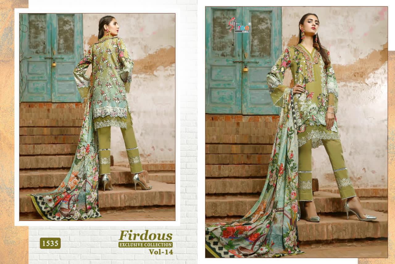 SHREE FABS FIRDOUS VOL 14 1535 IN SINGLE PIECE