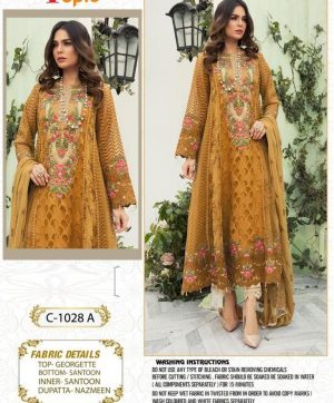 FEPIC 1028 A YELLOW SALWAR KAMEEZ WHOLESALER