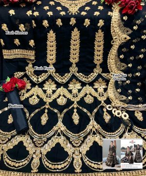 RAMSHA R 301 BLACK SALWAR KAMEEZ WHOLESALE