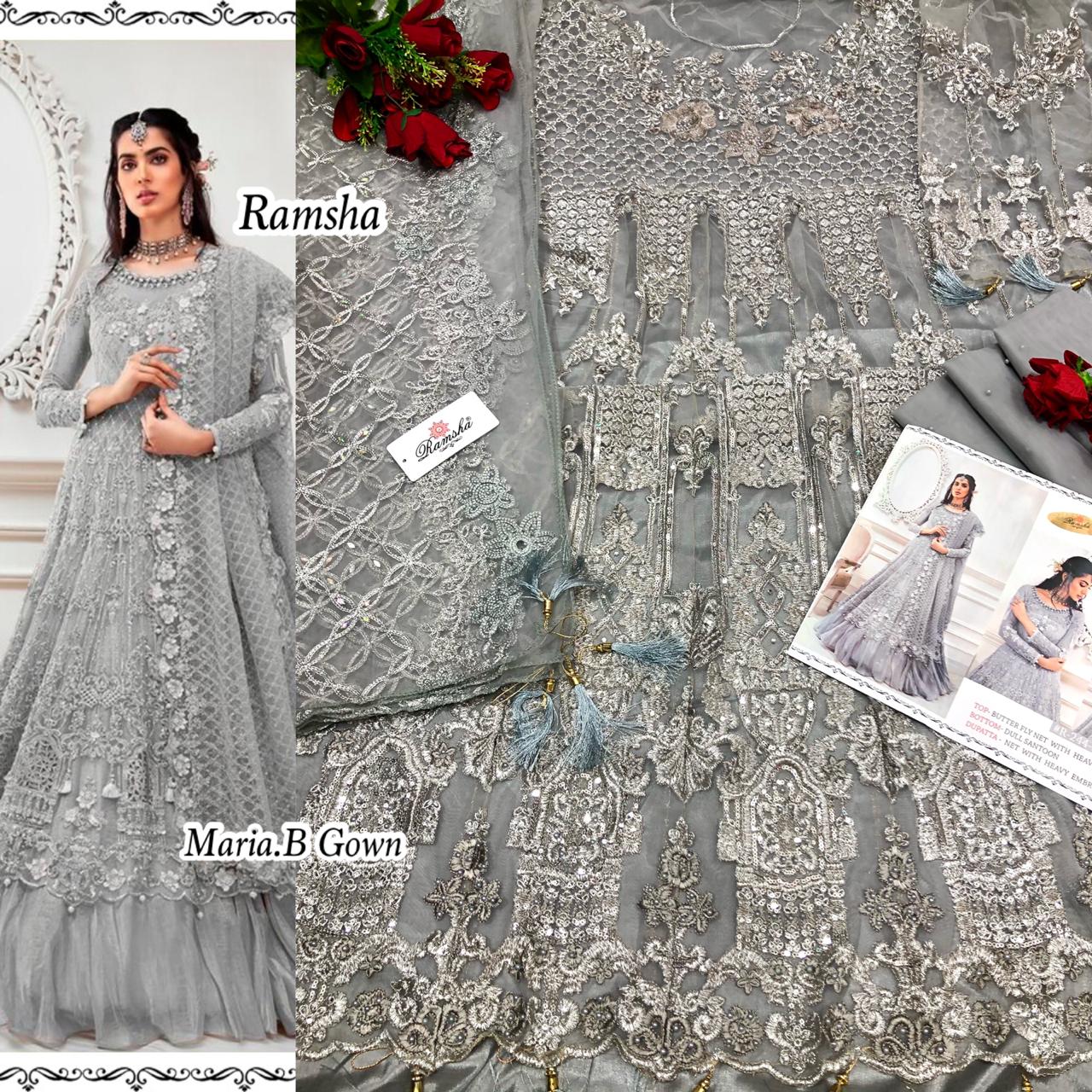 RAMSHA R 244 B DESIGNER GOWN COLLECTION ONLINE