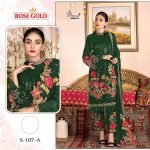 SHREE FABS S 107 A GREEN SALWAR KAMEEZ ONLINE