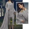 KHAYYIRA 2012 E GREY CROSS STITCH SALWAR KAMEEZ