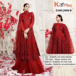 KHAYYIRA 2000 B RED SALWAR KAMEEZ WHOLESALER SURAT