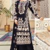 HOOR TEX 21022 A BLACK COTTON SALWAR KAMEEZ