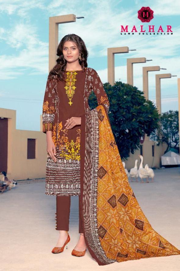 MALHAR KARACHI COTTON LAWN COLLECTION IN SINGLES