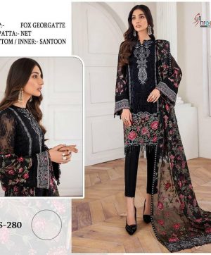 SHREE FABS S 280 BLACK SALWAR KAMEEZ ONLINE