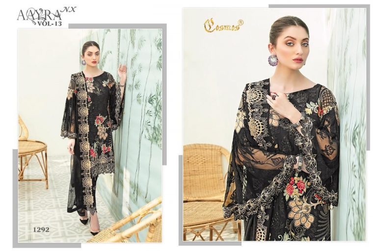 COSMOS 1294 BLACK SALWAR KAMEEZ WHOLESALER