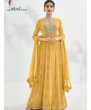 EBA LIFESTYLE 1179 YELLOW SALWAR KAMEEZ WHOLESALER