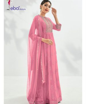 EBA LIFESTYLE P 1177 PINK SALWAR KAMEEZ WHOLESALER