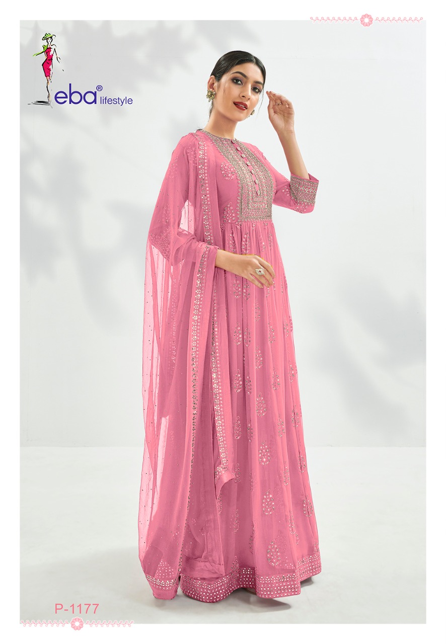 EBA LIFESTYLE P 1177 PINK SALWAR KAMEEZ WHOLESALER