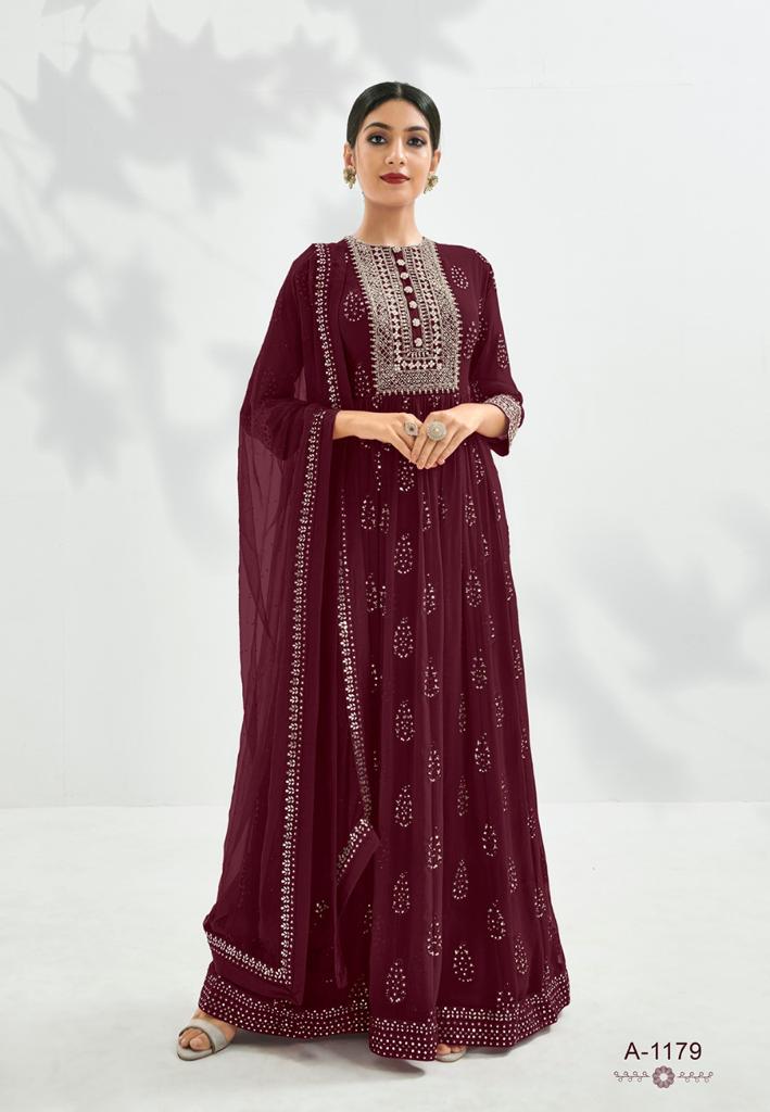 EBA LIFESTYLE A 1179 BROWN SALWAR KAMEEZ WHOLESALER