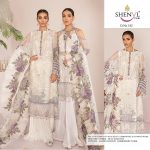 SHENYL FAB 182 OFF WHITE PAKISTANI SALWAR KAMEEZ