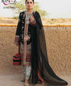 RINAZ FASHION 7001 BLACK SALWAR KAMEEZ WHOLESALER