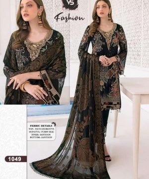 VS FASHION 1049 BLACK PAKISTANI SALWAR KAMEEZ ONLINE