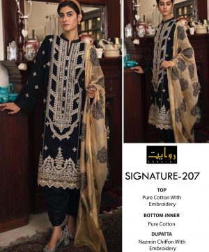 RIWAYAT SIGANTURE 207 BLACK SALWAR KAMEEZ