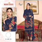 SHREE FABS S 107 D BLUE WHOLESALE SALWAR KAMEEZ