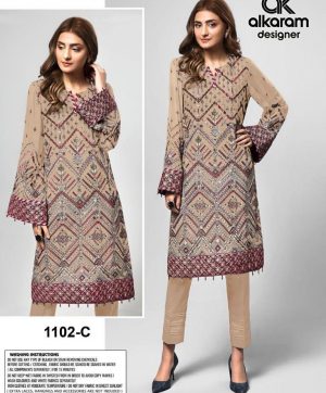 AL KARAM DESIGNER 1102 C PAKISTANI SUITS WHOLESALE