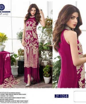 ZAINAB FASHION ZF 105 B PINK SALWAR KAMEEZ