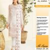 AL AMRA ANAYA ZF 34 WHITE SALWAR KAMEEZ ONLINE