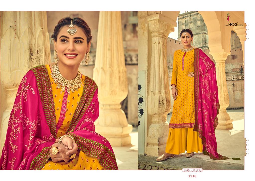 EBA LIFESTYLE 1218 YELLOW DESIGNER SALWAR KAMEEZ