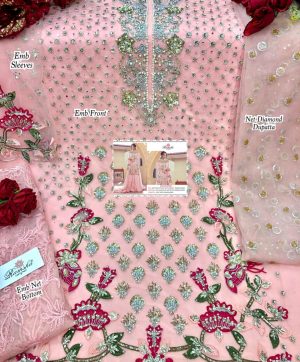 RAMSHA IMROZIA F PINK SALWAR KAMEEZ WHOLESALER