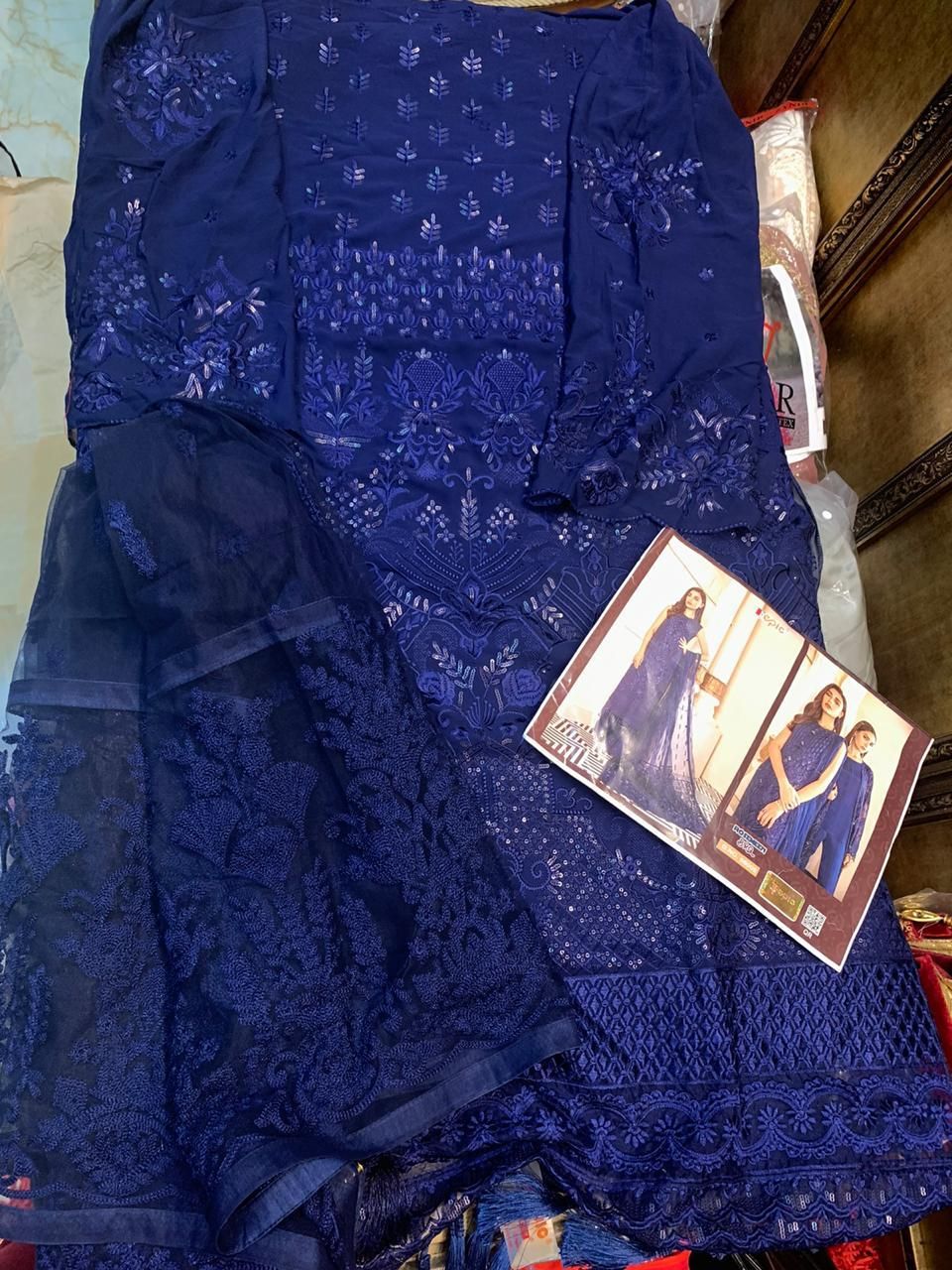 FEPIC 66005 BRQ BLUE SALWAR KAMEEZ ONLINE