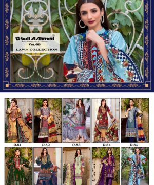 GUL AHMED VOL 9 KARACHI SUITS IN SINGLE PIECE